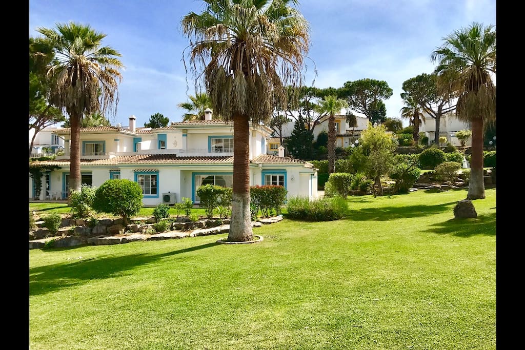 View of the villa from the communal gardens