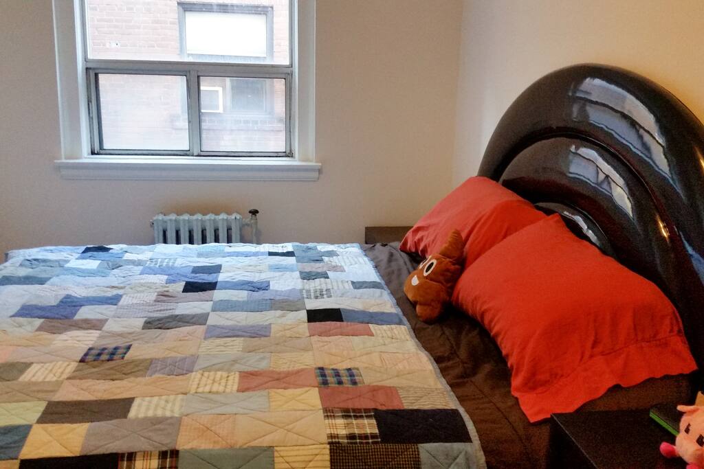 Bedroom view from inside of king size bed
