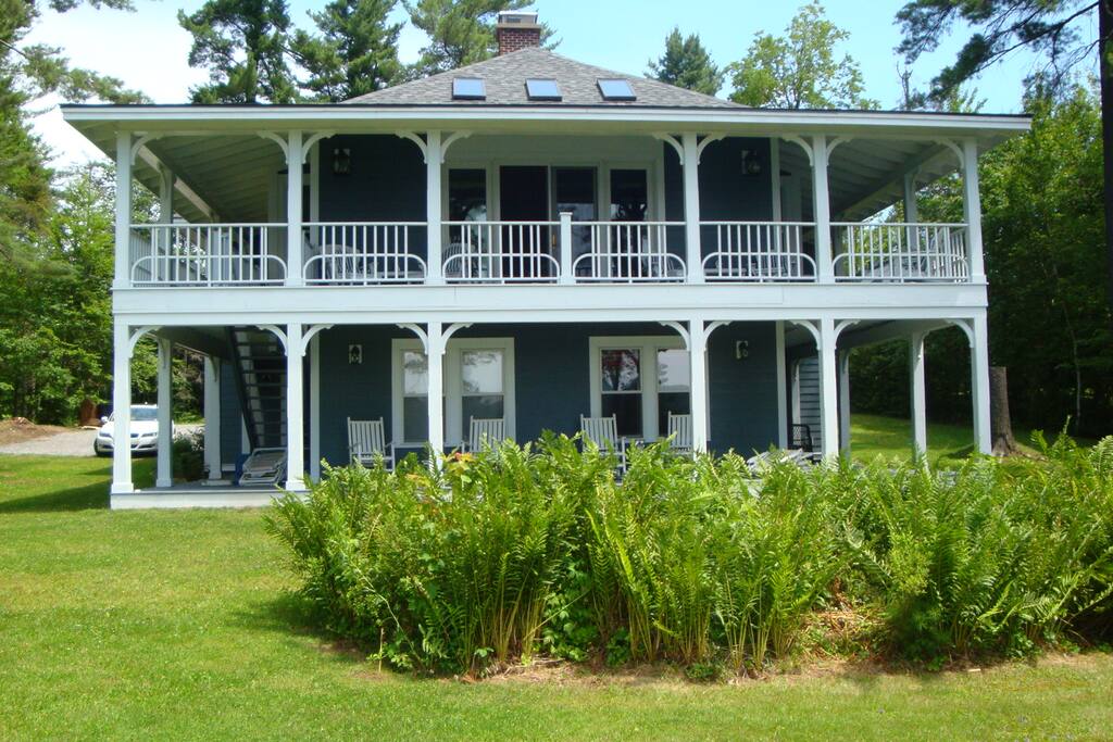 House view from lagoon