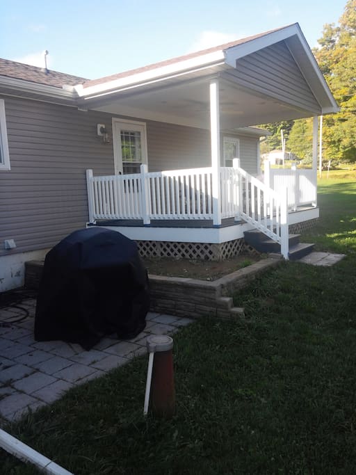 Enjoy the deck when the weather is appropriate