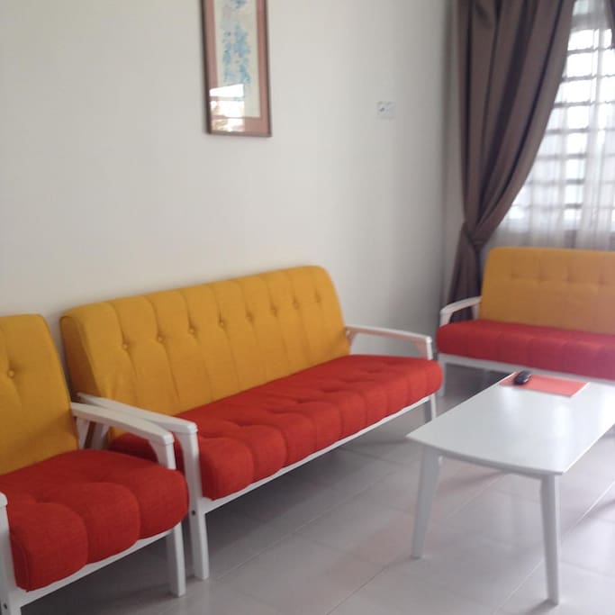 Our living area with astro TV.