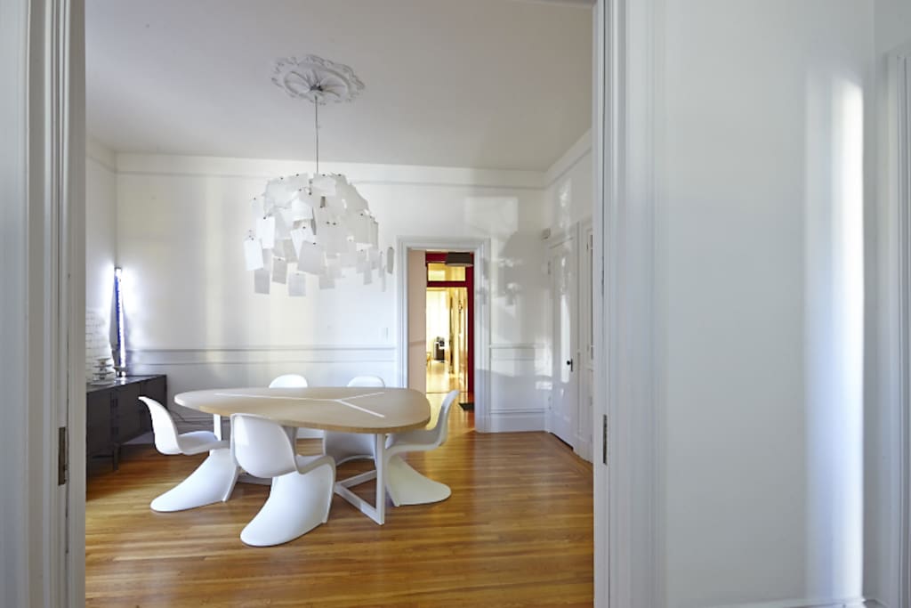 dining room with lots of natural light