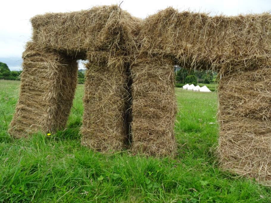 Bell Tents through HayHenge