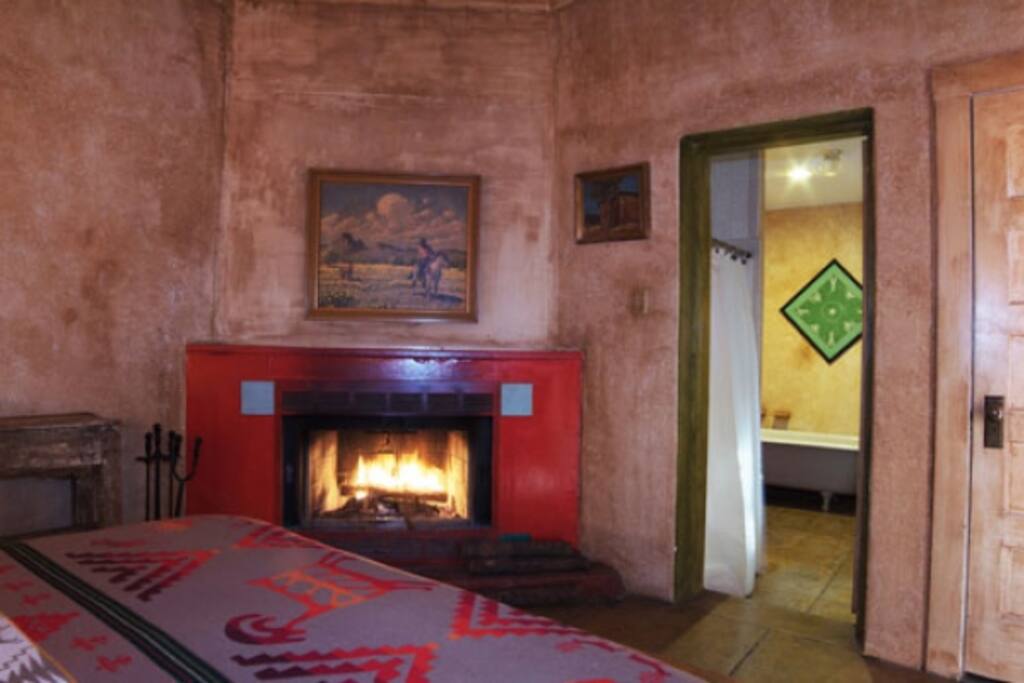 Fireplace in Queen Bedroom
