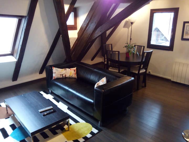 A 37 m² duplex 30 seconds from the Cathedral