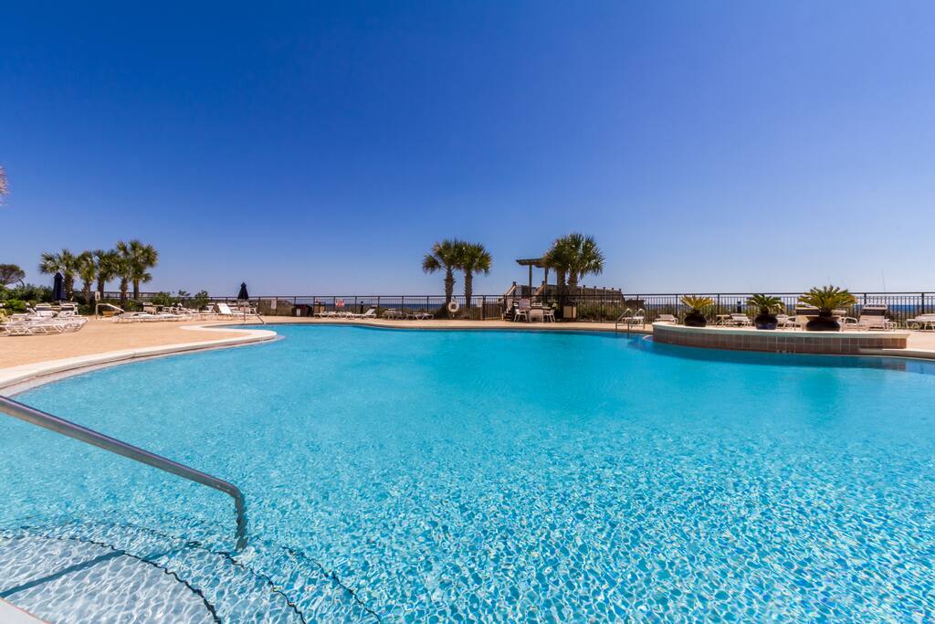 Tanning on one of the many lounges and cool off in the pool make for a perfect day.