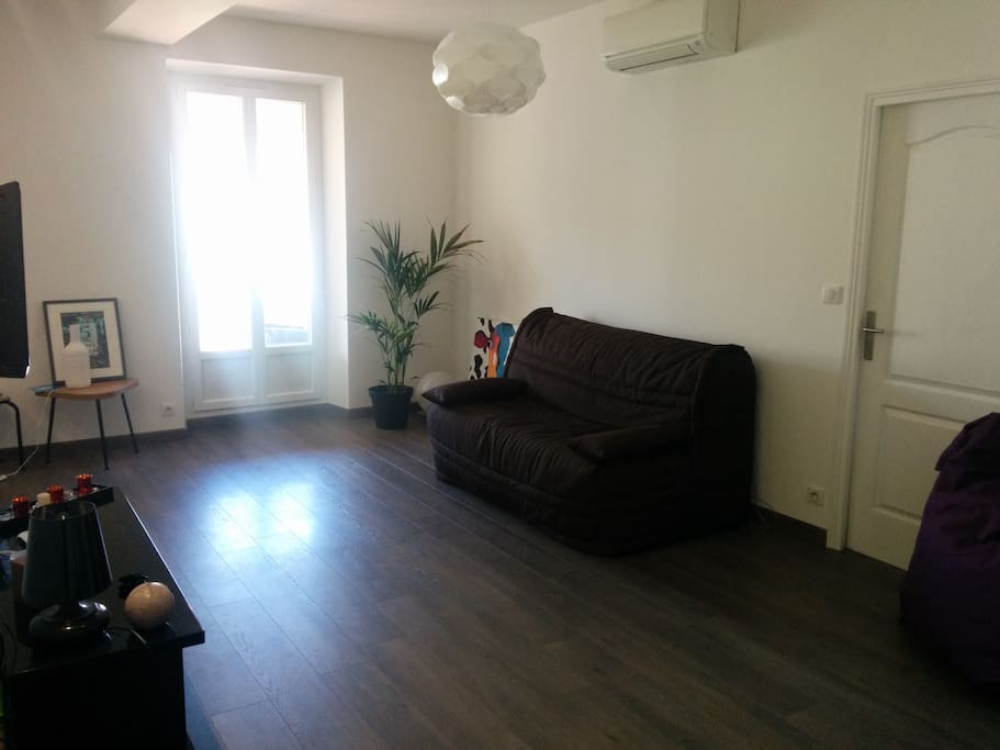 Living Room with sofa bed