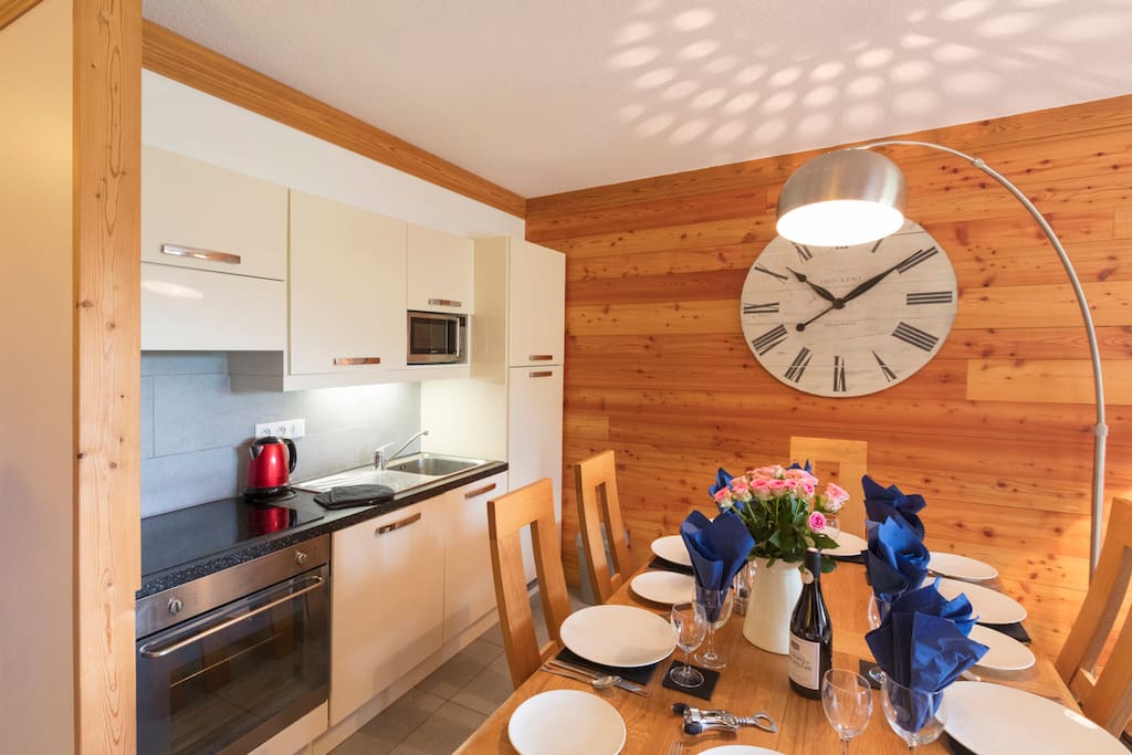 Kitchen and dining area