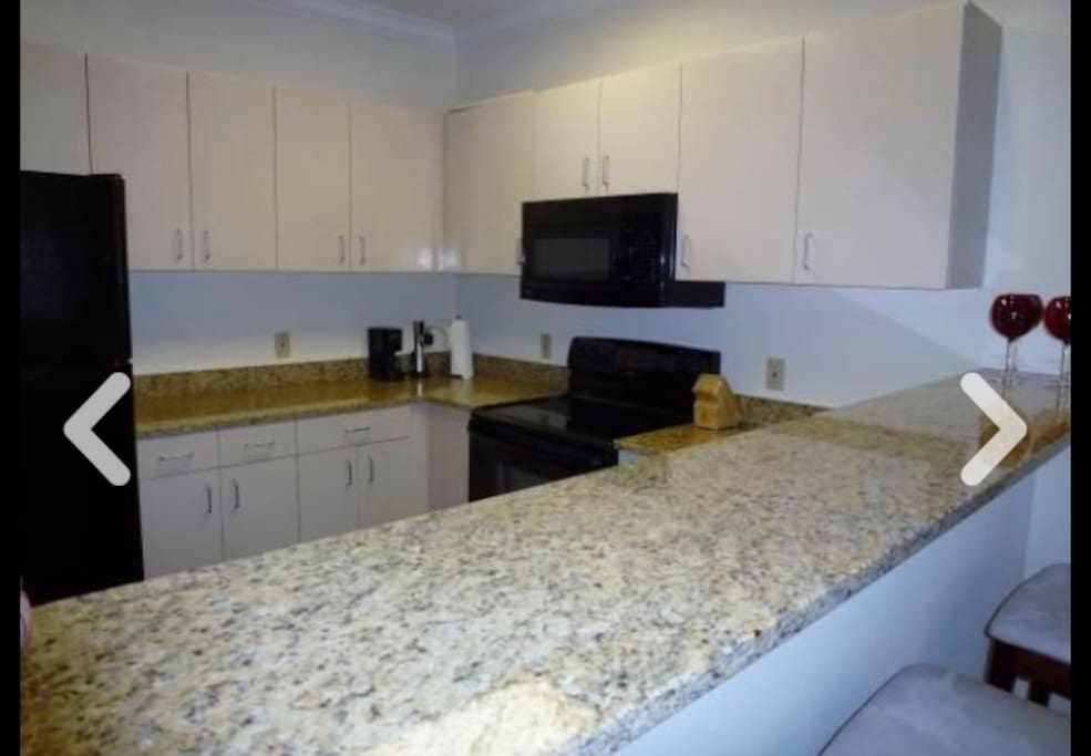 Kitchen with Granite countertops