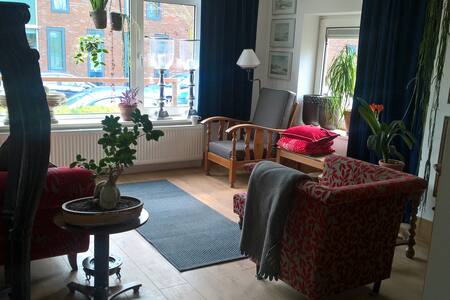 Private room in a floor level apartment.