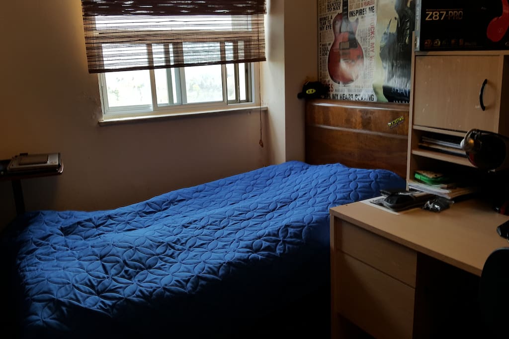 bedroom has a big closet