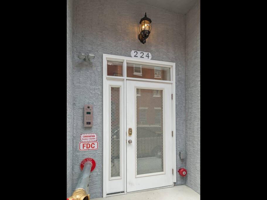 secured front entrance