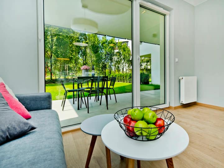 Blueapartpl Comfy Apartment Witha A Garden C3 - Władysławowo