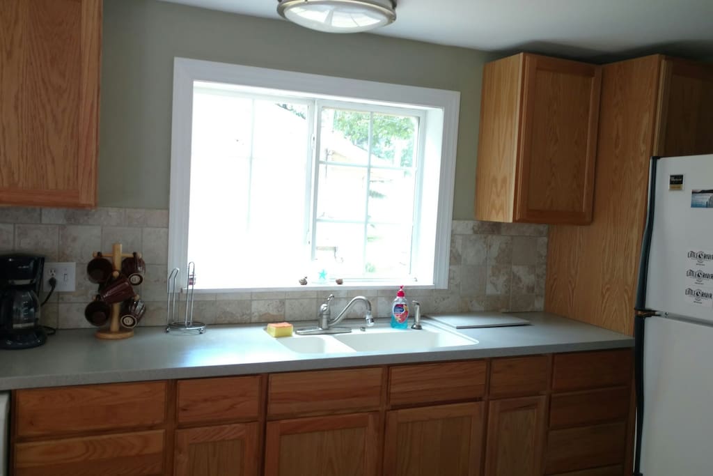 Well equipped kitchen.