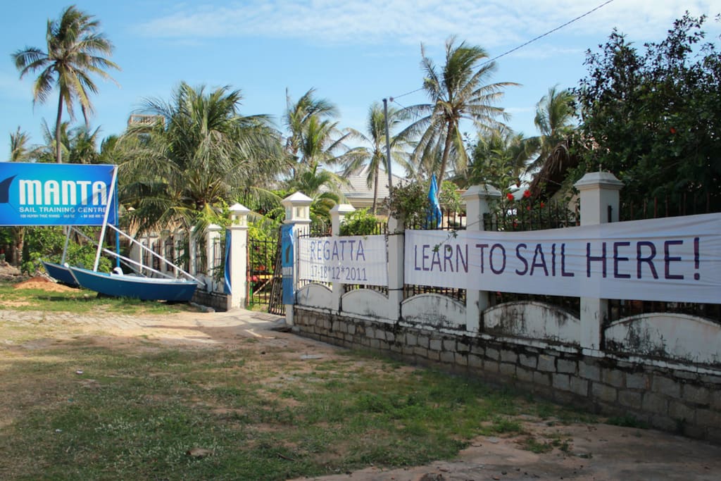 Look for MANTA sign on the beach when you come to Mui Ne.