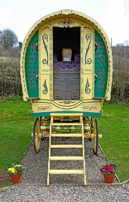 Original bow top gypsy caravan