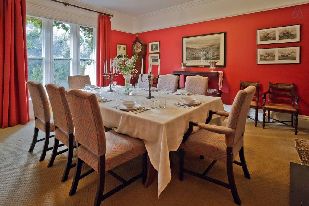 The dining room
