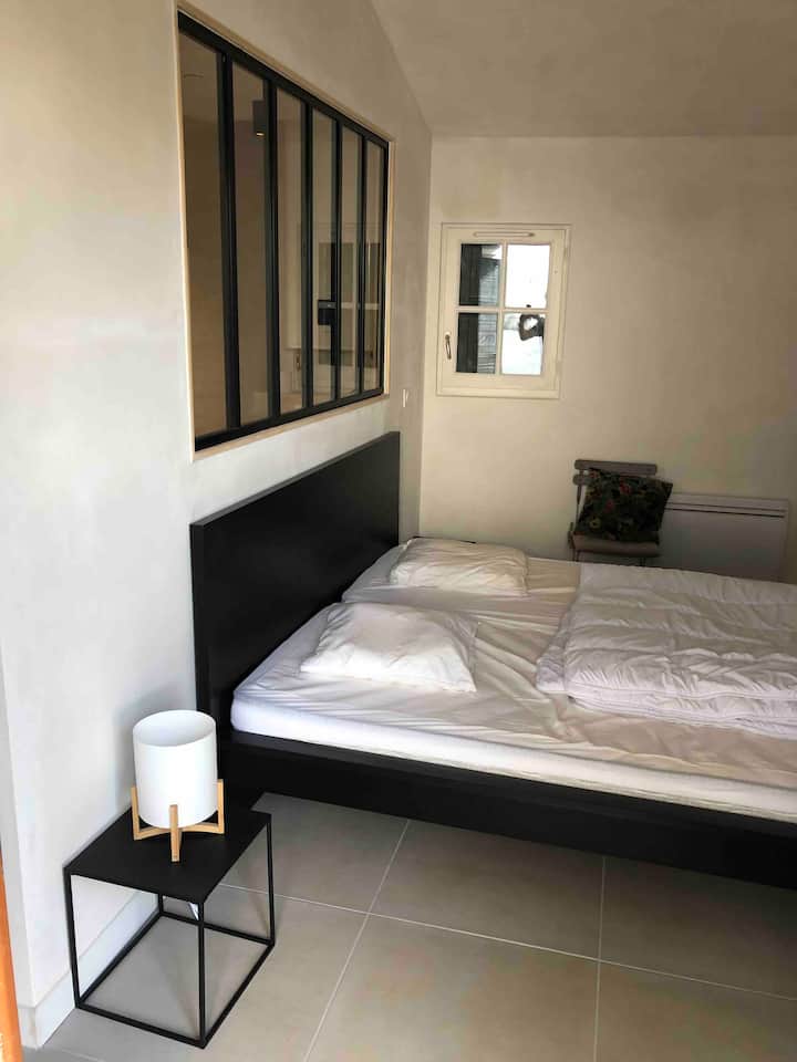 Habitación doble con cuarto de baño y aseo