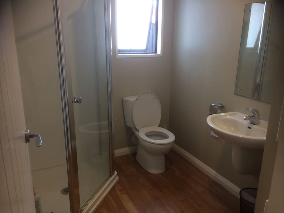 Own shower and toilet