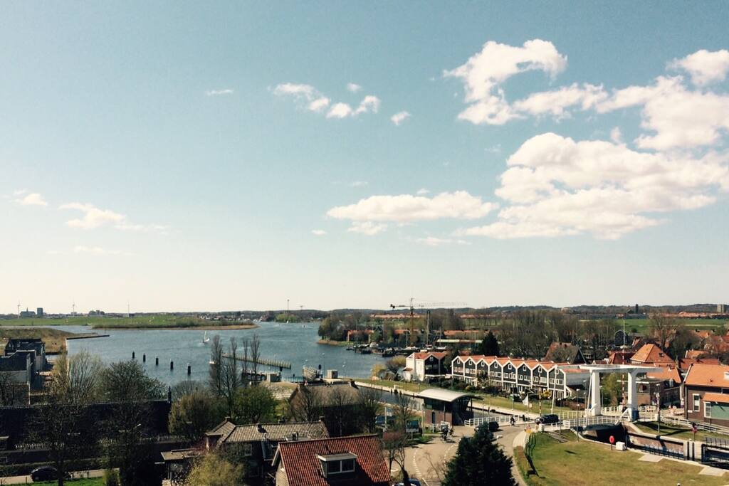 Spaarndam vanuit de lucht
