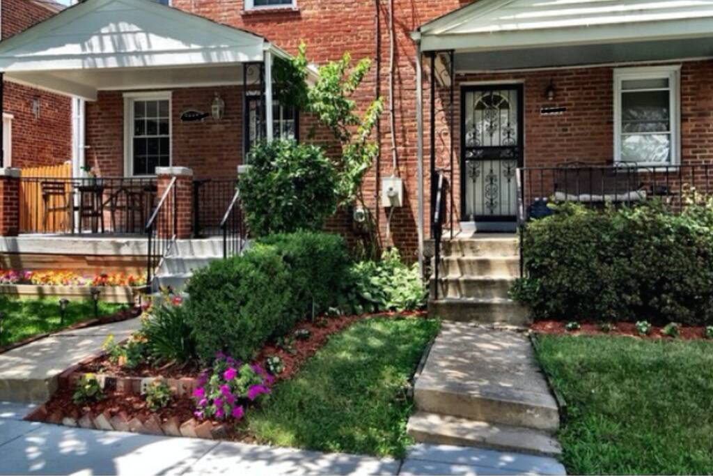 Quiet home on a residential street ONE block from the metro