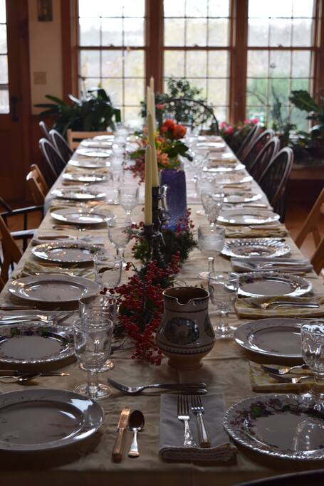 The main farmhouse dining table