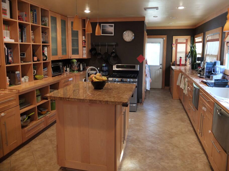 Huge kitchen with every appliance you can imagine