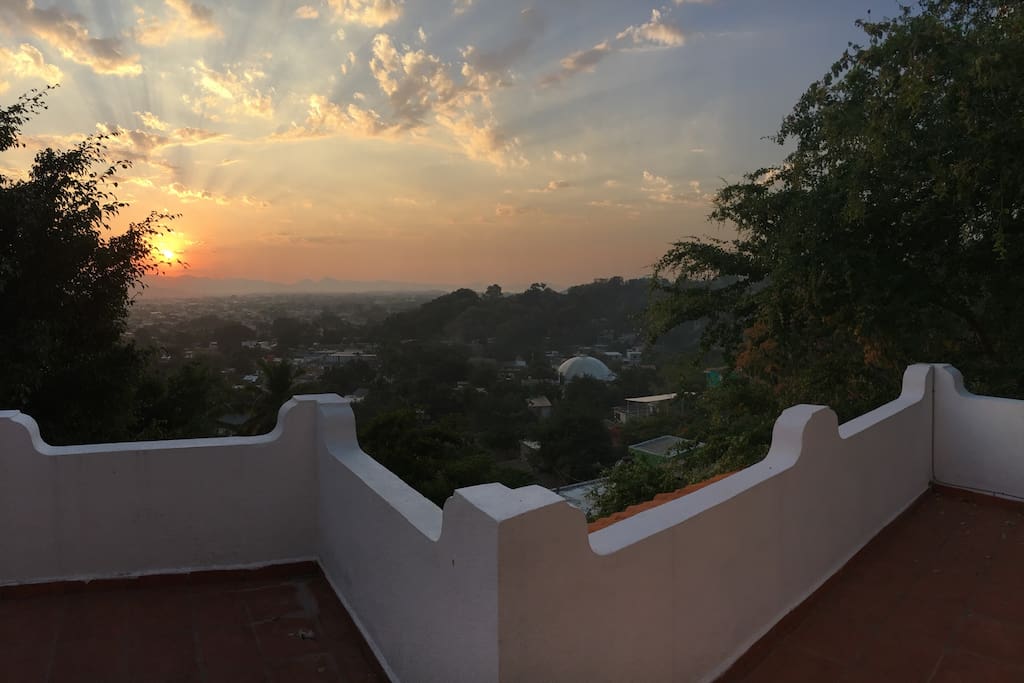 Sunrise from the balcony