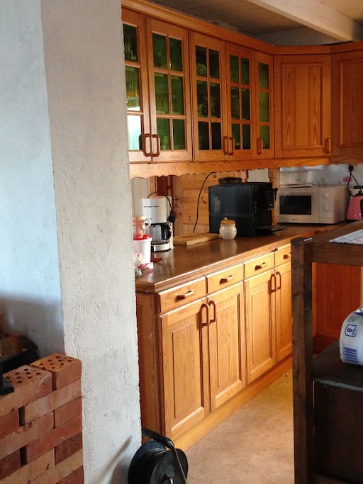 A part of the kitchen