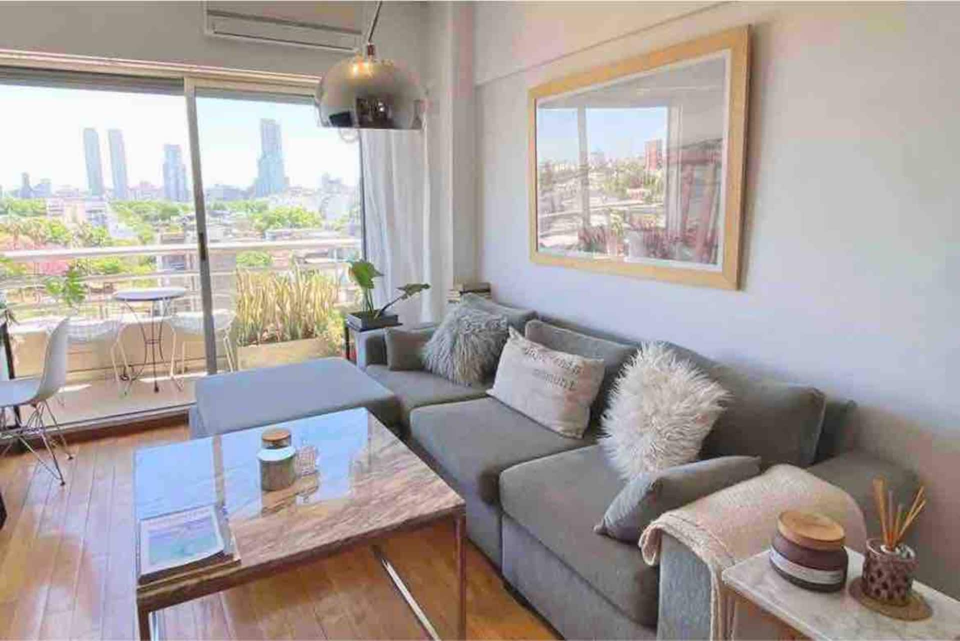 Apartamento de dois ambientes com varanda em Palermo Soho