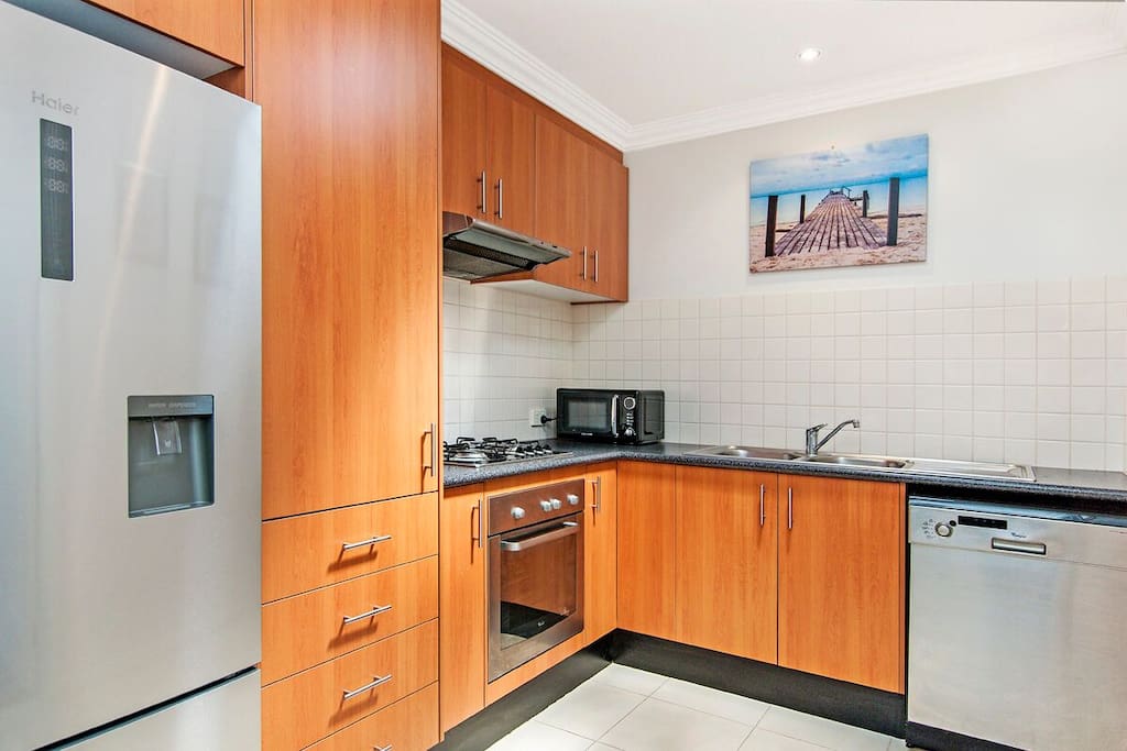 Well appointed kitchen with open plan living and dining