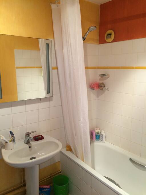 La salle de bain partagée.