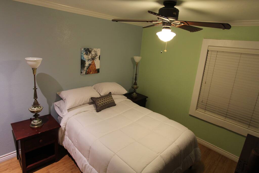 bamboo floors and hotel quality white linen