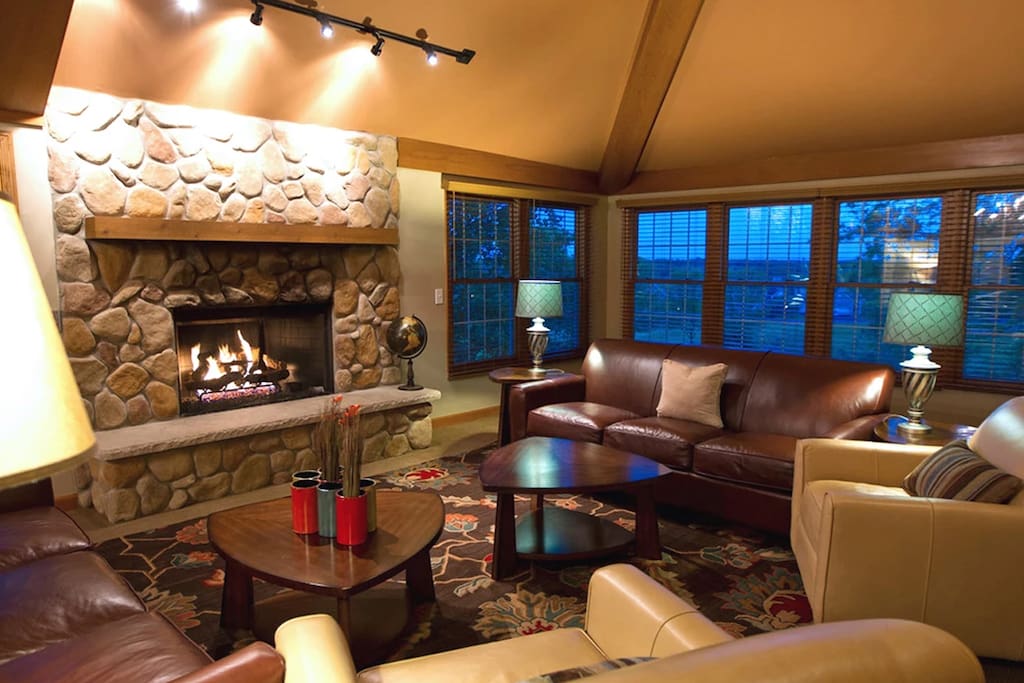 Main Level Great Room with Fireplace