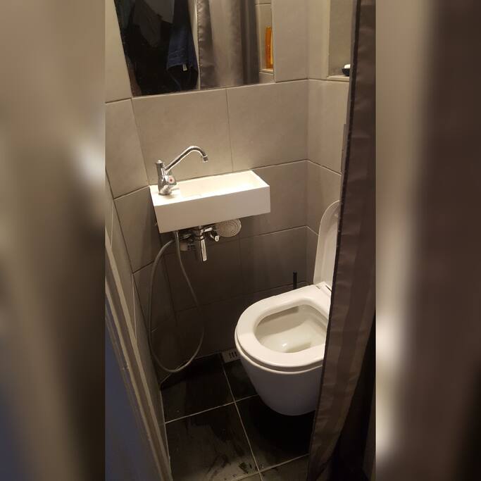 bathroom and shower