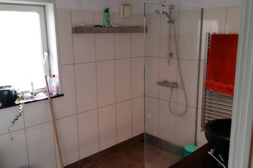 our bathroom (also has bath and toilet)