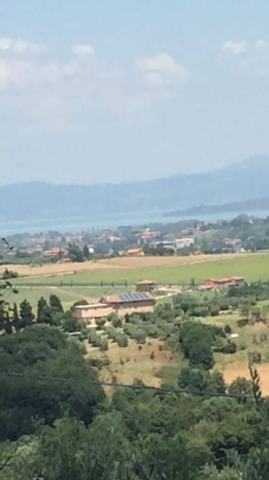 Panoramic view from garden