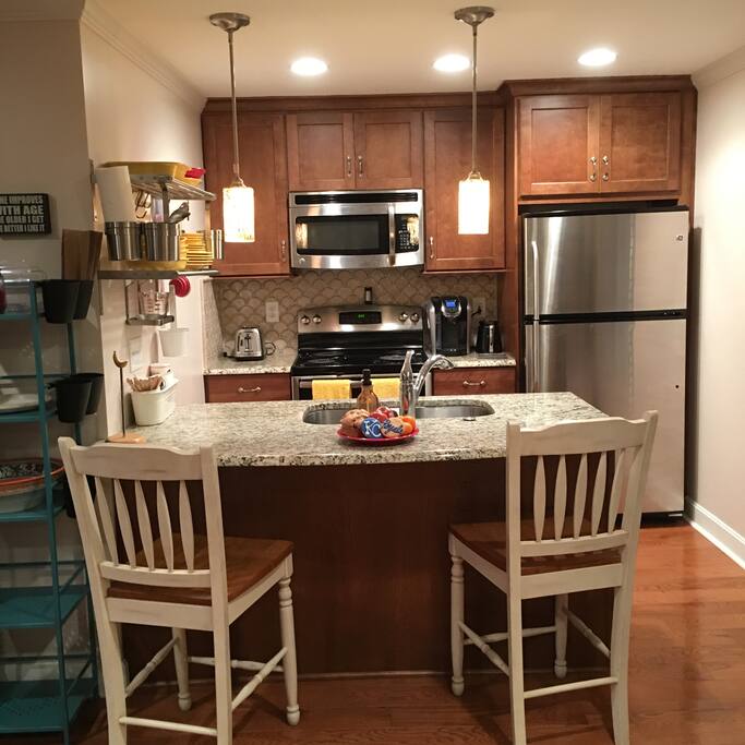 Full Kitchen with Stainless Steel Appliances
