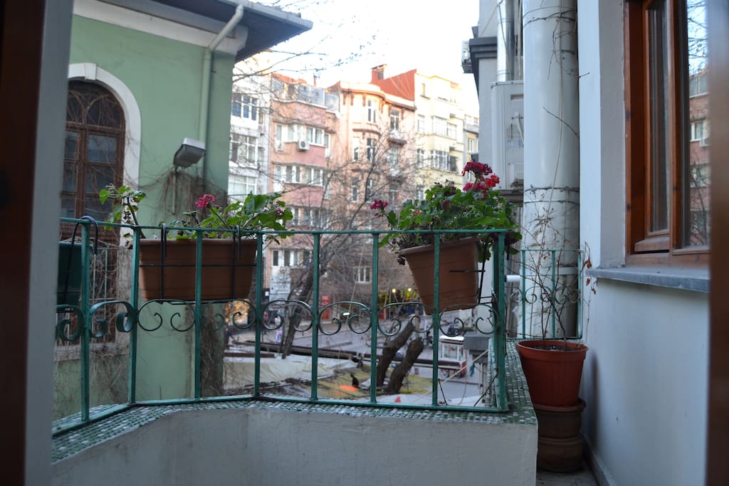 Small balcony attached to the living room.