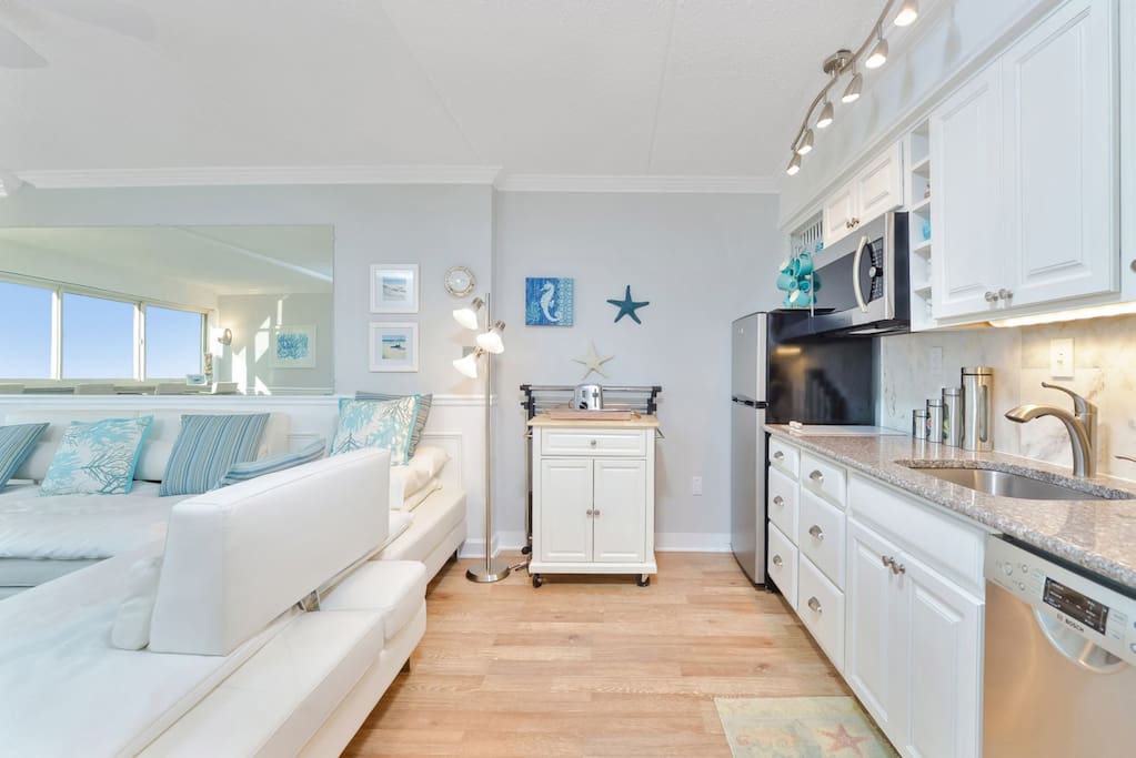 Kitchen Area with Stainless Appliances