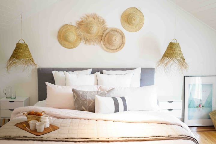 Our lovely staged back bedroom with it's own entrance!