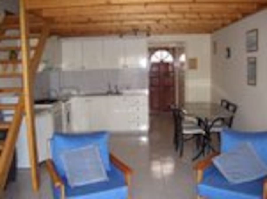 Kitchen area from lounge