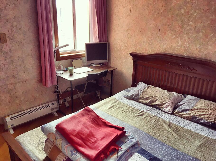 Your room with a nice working desk