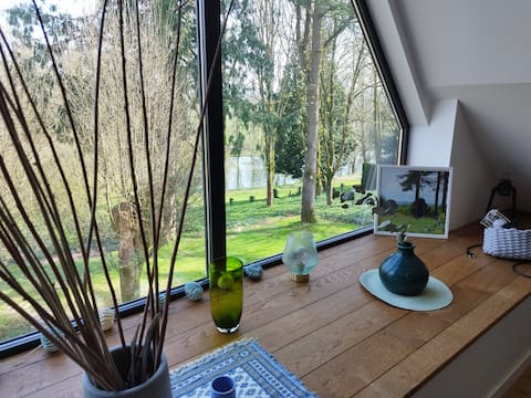 Top performing Airbnb: Loft with magnificent view, quiet, near Parc Expo Rennes in Bruz