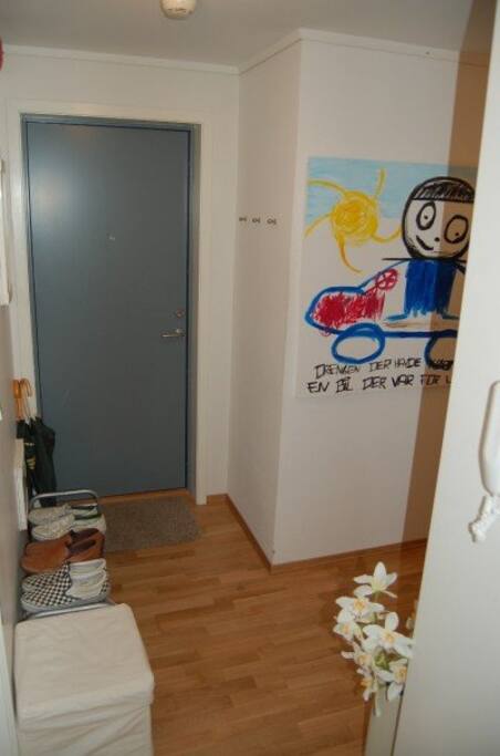 The entrance.