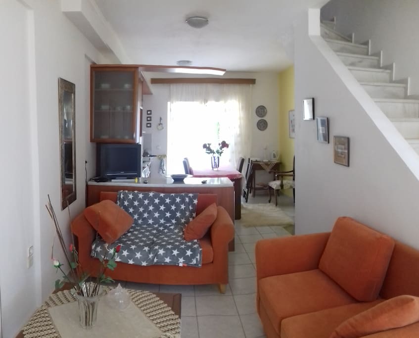 Inside the house - the living room