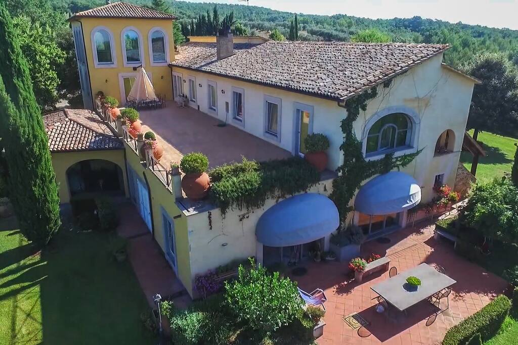 Flying view of the property