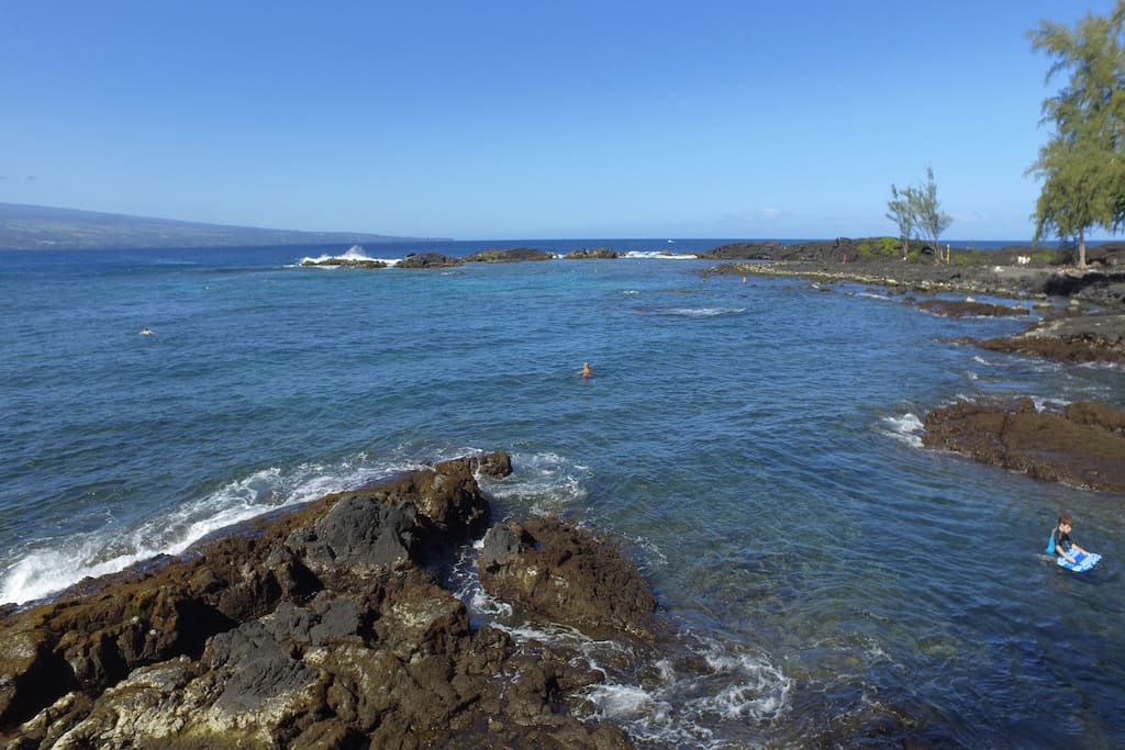 Richardsons Beach Park, directly across from the house