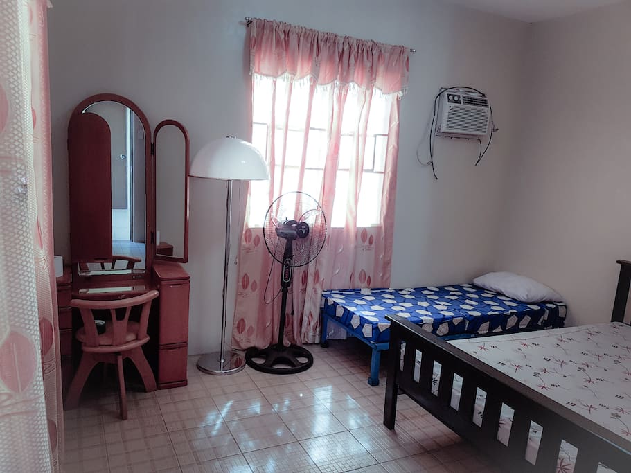 Private Room + Triple Bedroom + Home away from home. Air-conditioned Room. WIFI is available. The guest can use the living room and kitchen. Fresh Linens and Pillows will be provided upon Check In.
