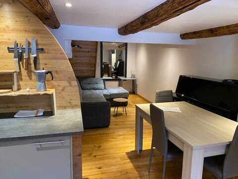 Warm apartment in detached house